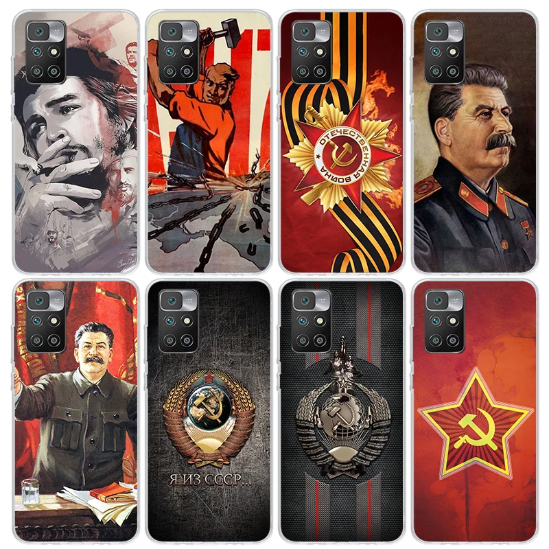 Russian Stalin Ussr Communism Phone Case for Xiaomi Redmi 12C 12 10A 10C 10X 10 9A 9C 9T 9 8A 8 7A 7 6A 6 Pro K70 K60 K40 K20 So