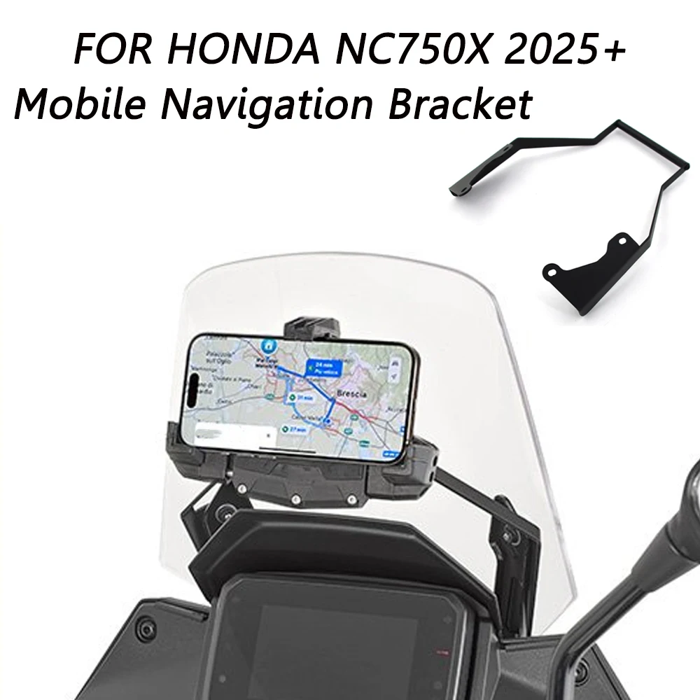 

Motorcycle Navigation Bracket NC750X Phone Bracket For Honda NC 750X nc750x 2025+12MM Navigation Rod Aluminum Bracket