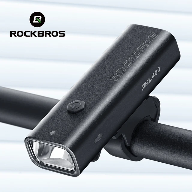ROCKBROS-Lampka rowerowa LED przednia ładowana przez USB 2000 mAh bardzo lekka aluminiowa wodoodporna do MTB