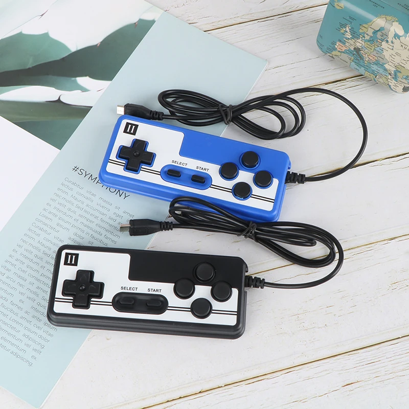 1PCS New Classic Retro Version Of Home Fc Plug-in Double Handheld Game Console Handle