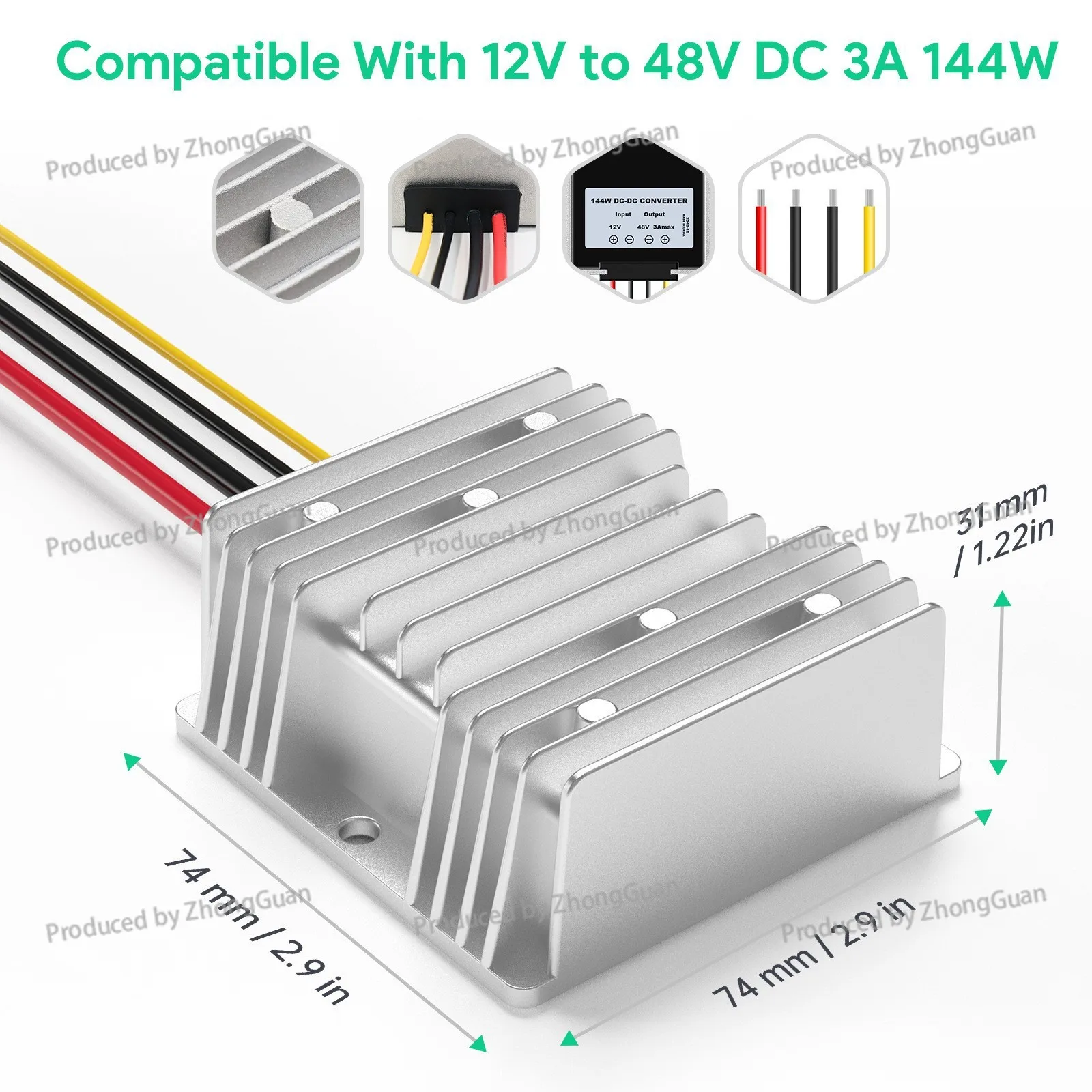GEN2 RJ45 To POE Power Supply Boost for Power Separation Gigabit Network To Interface