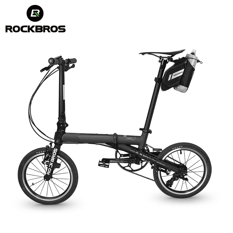 ROCKBROS 1.5L bisiklet eyer çanta su itici yansıtıcı MTB yol bisikleti su cep şişesi koltuk sonrası çanta bisiklet aksesuarları