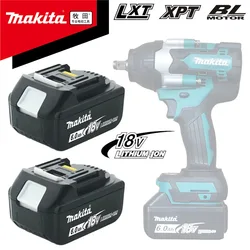 100% New Makita 18V6A rechargeable tool battery for LXT BL1860B BL1860 BL1850 Makita tool brushless socket impact wrench DTW700