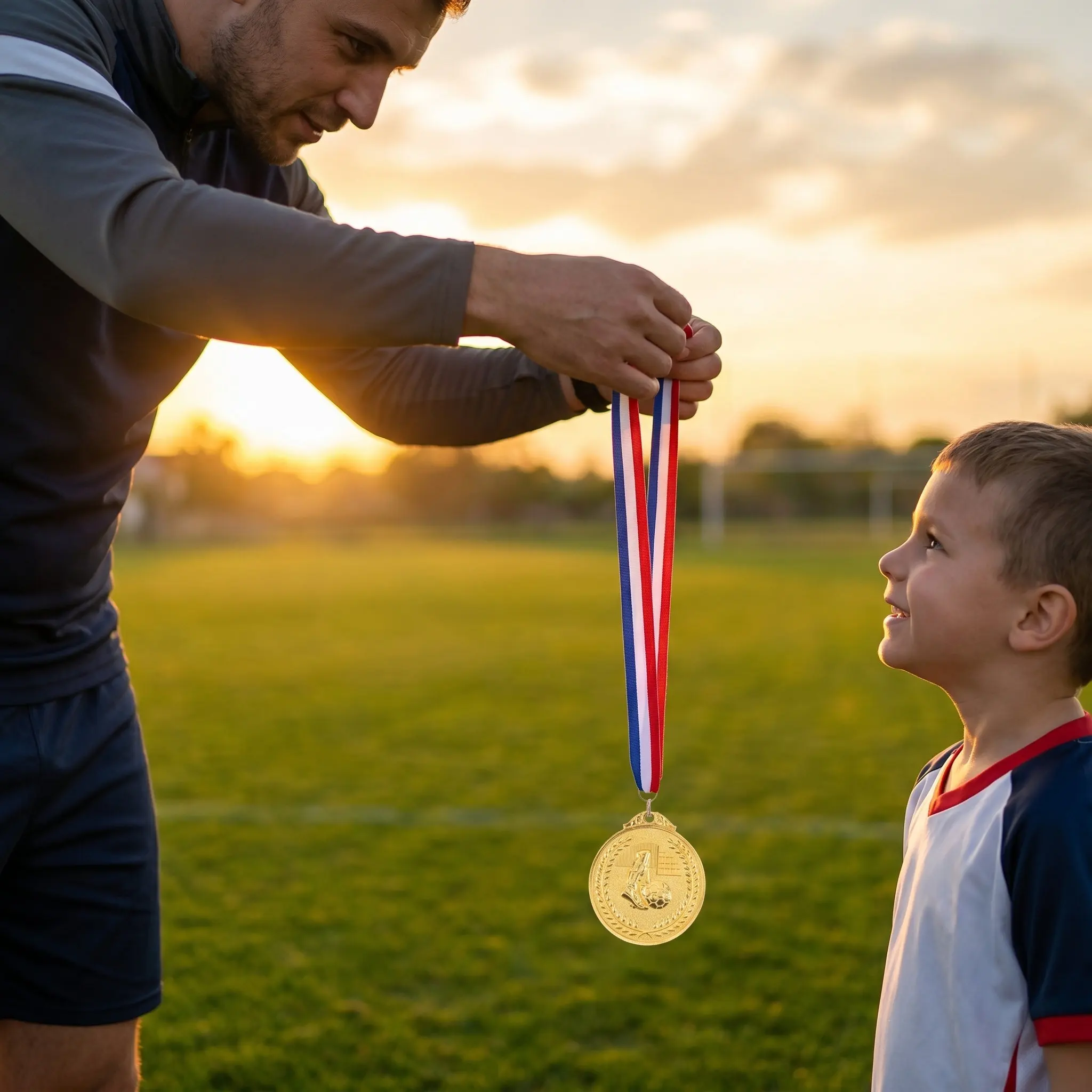 12Pcs Soccer Medals Metal Awards for Youth Team Awards Participation Sports Day Rewards School Soccer Championship Medals