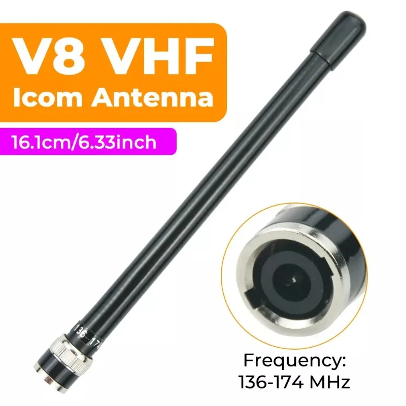 Radio Antenna Replacement VHF BNC Antenna 136-174MHz for ICOM Radio IC-V8 IC-V80 IC-V82 IC-V85 IC-V80E Handheld Rad