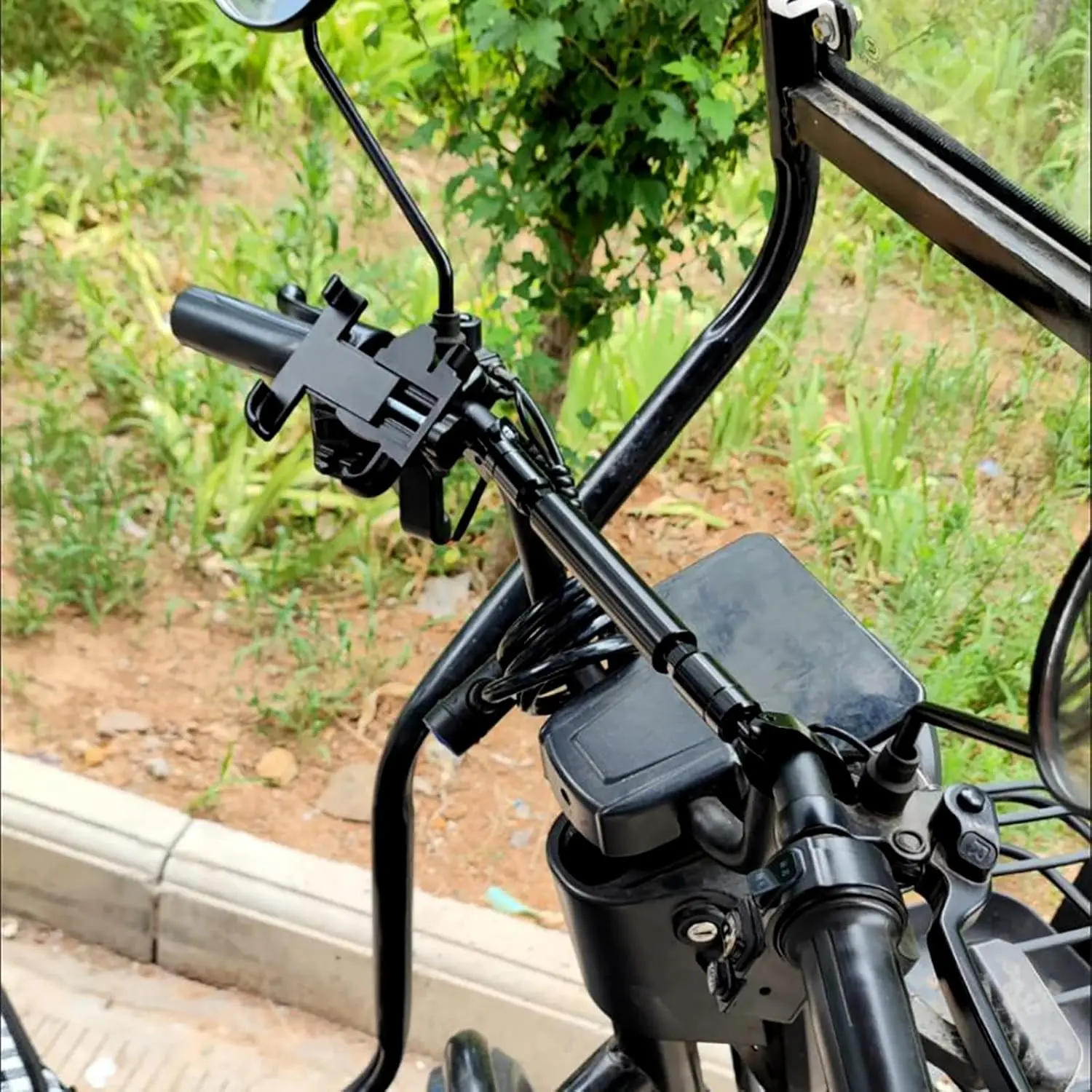 オートバイバランス、バイクハンドル22mmアルミ合金オートバイバランスハンドルバークロスバーモトクロスハンドル(グレー)