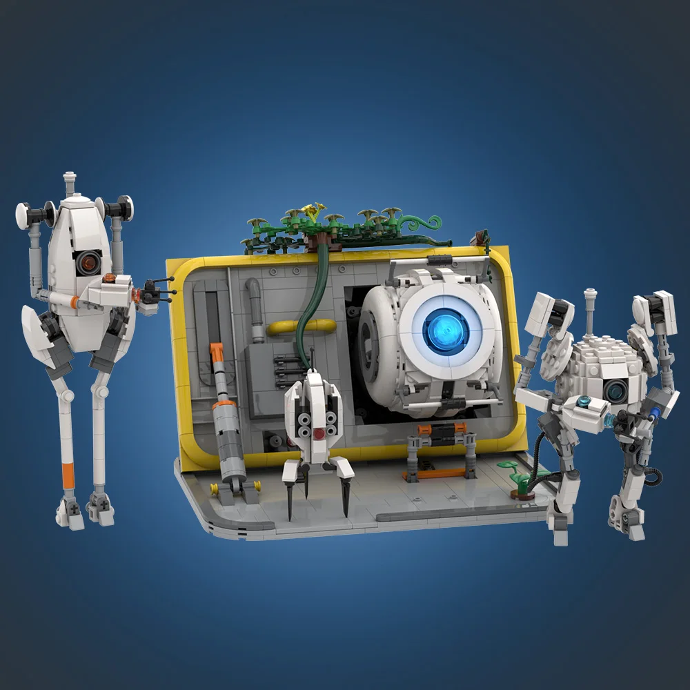 

Gobricks MOC Wheatley - Portal 2 Game Architecture Building Blocks Model Portal 2 Game Props Bricks DIY Assembly Toys Kids Gifts