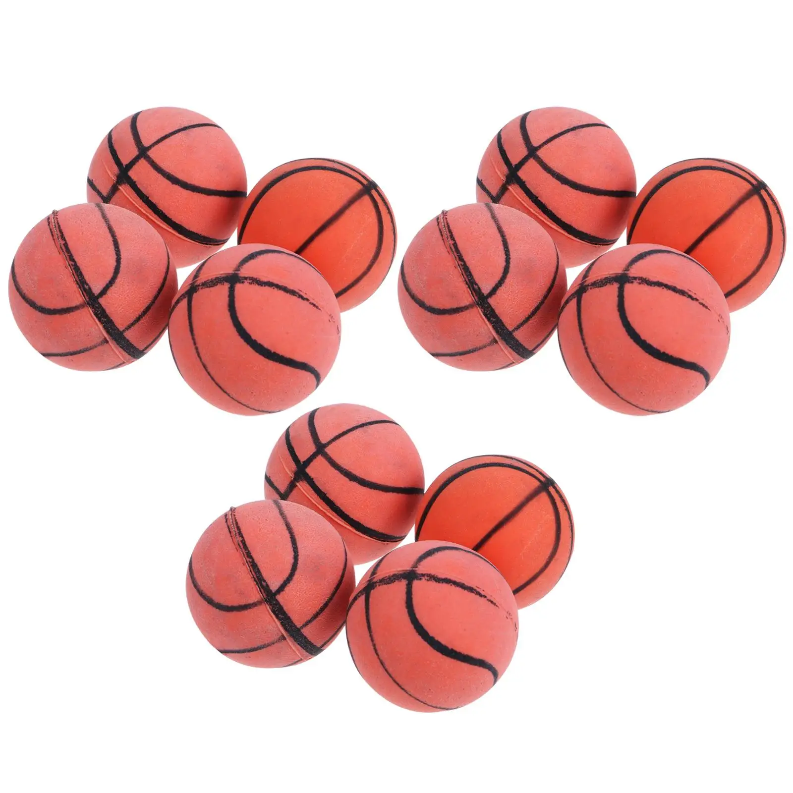 

12 Pcs Elastic Plastic Basketball Toys Bouncing Major Lightweight Bouncy Indoor Mini