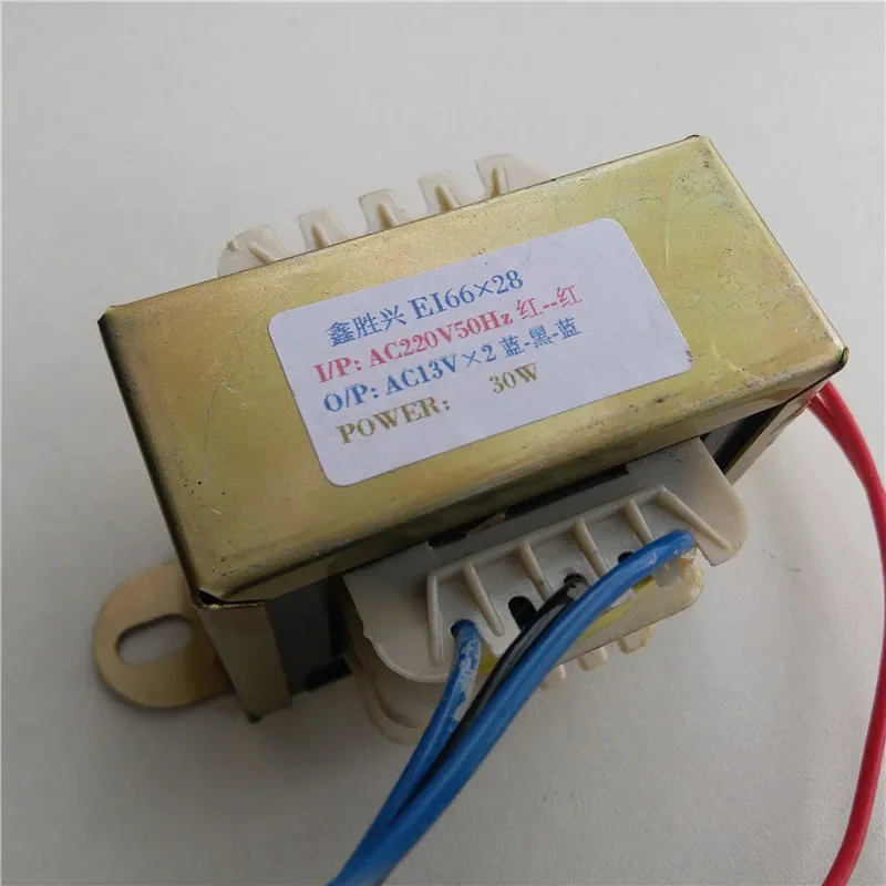 13V-0-13V 1.15A Transformer 220V 30VA EI66*28 3.96 Terminal Multimedia speaker subwoofer power transformer for Edifier c1 c2