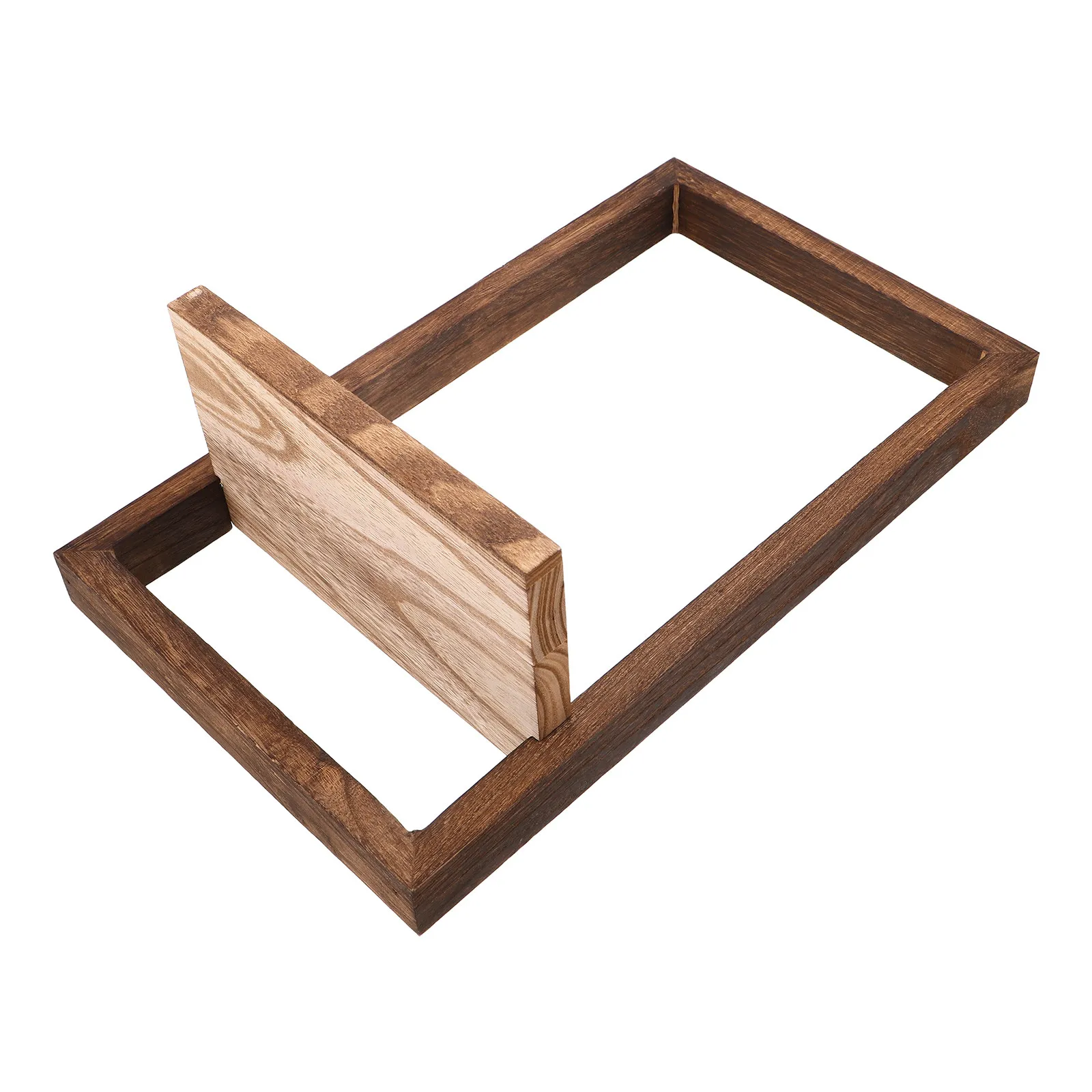 Wooden Plant Shelf Rustic Floating Wood Shelves Wall Mounted Plant Holder Wood Shelf Hanging Planter Rack for Home Living Room