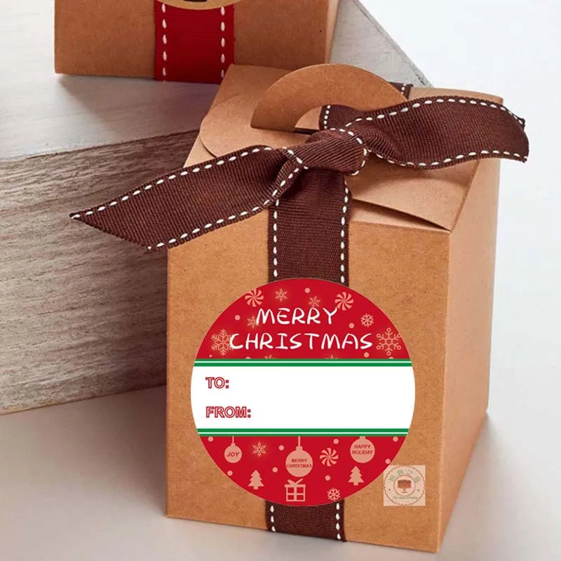60pcs Name Tags Christmas Stickers Seals Labels 2 \