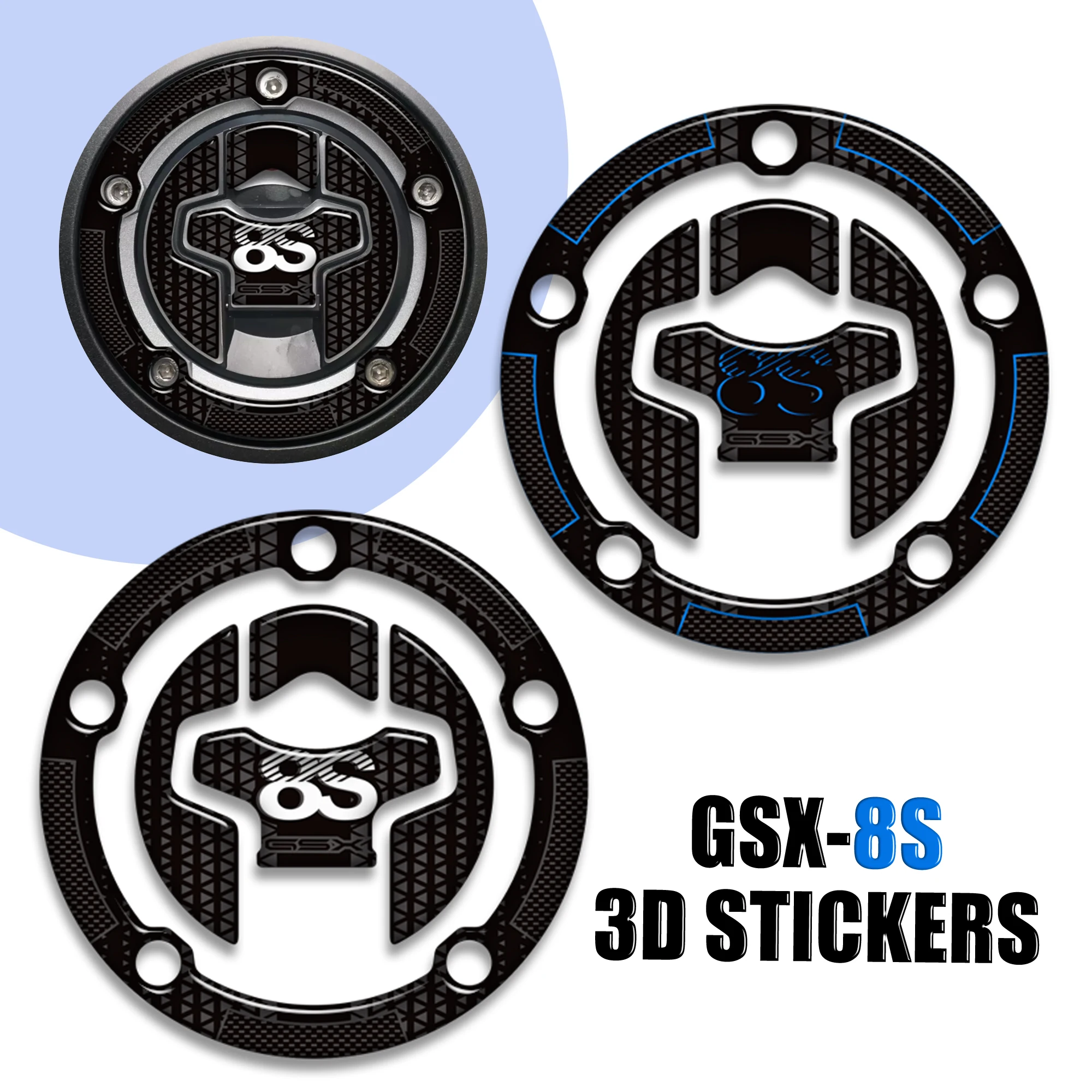 

GSX8S FIT Suzuki GSX 8S Protector Tank Pad Side Grips Gas Fuel Oil Kit Knee 3D Stickers Decals adhesive Fairing Fender 2023-2025