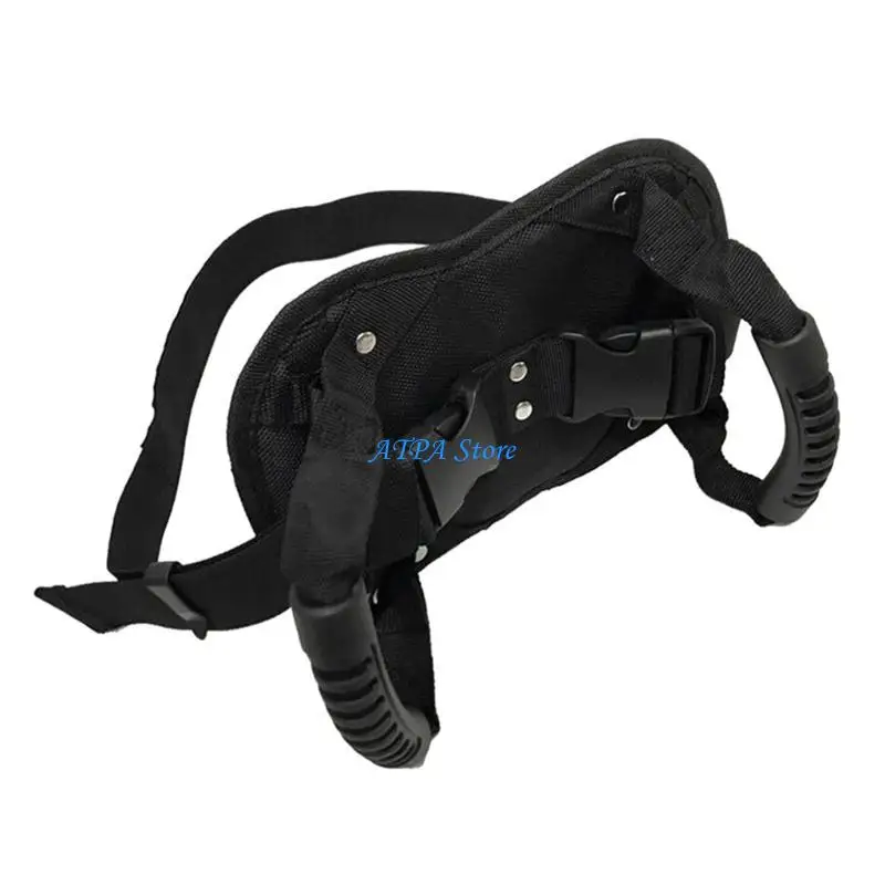 

U13C Passenger Safety Belt Motorcycle Safety Belt Rear Passenger Grip Grab Handle Non-Slip fits for Adult Kids Olders