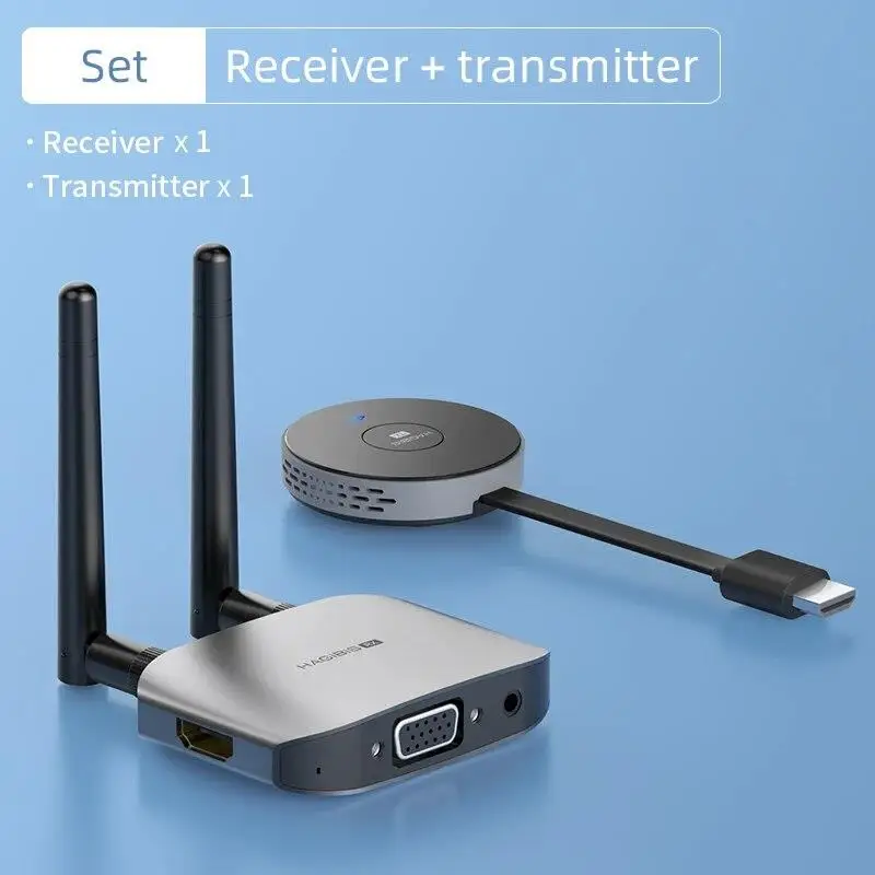 2025 Hagibis Wireless HDMI Video Transmitter Receiver G6W ชุด HDMI Extender Adapter TV Dongle 1080P สําหรับจอภาพโปรเจคเตอร์