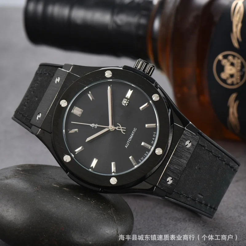 Foreign Trade Classic Mechanical Watch Hengjia Three-Pin Calendar Men's Mechanical Automatic Watch in Stock Wholesale