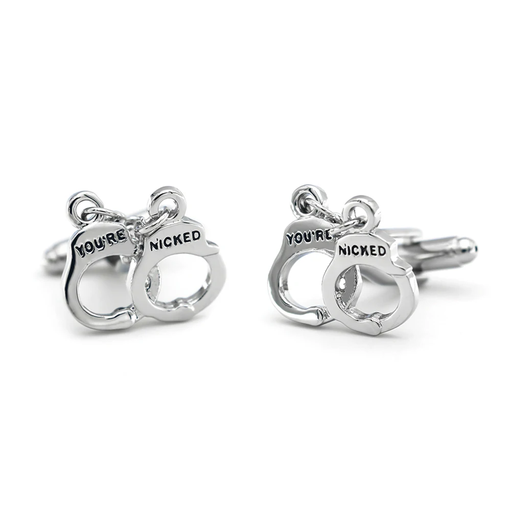 iGame Handcuffs Design Cuff Links Unique ' You're Nicked ' Style  