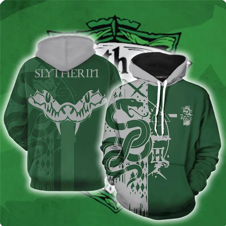 Harry Potter Cosplay Gryffindor Anime Sweatshirt Fall Winter Hoodie Slytherin Hufflepuff Ravenclaw Novelty Anime Costume