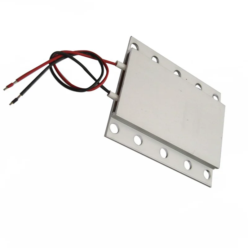Imagem -05 - Alumínio Ptc Aquecedor Termostato Temperatura Constante 76x63x7 mm 12v24v220v 70c180c 8w-150w 1pc de