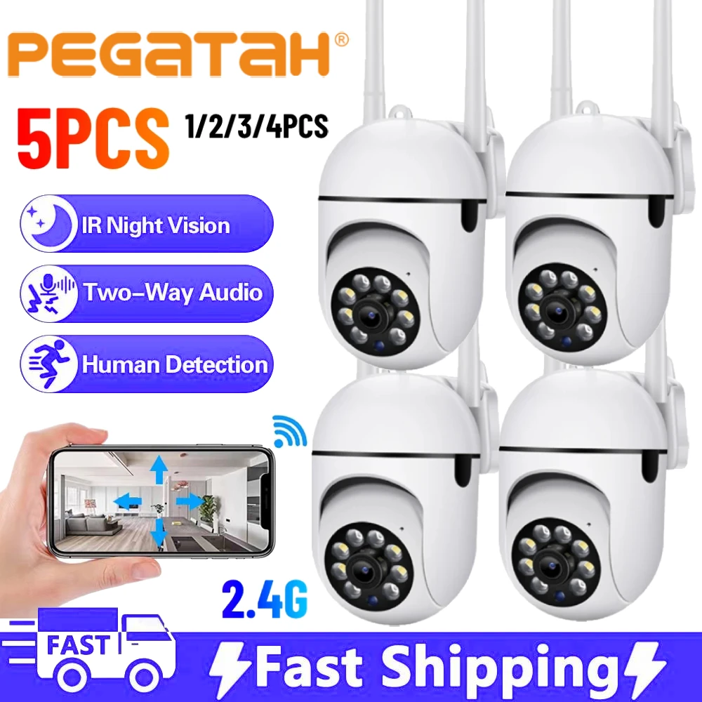 

2.4G 1080P WiFi Cameras Surveillance Camera IP Outdoor Security Protection Camera Monitor 4.0X Zoom Smart Home Auto Tracking Cam