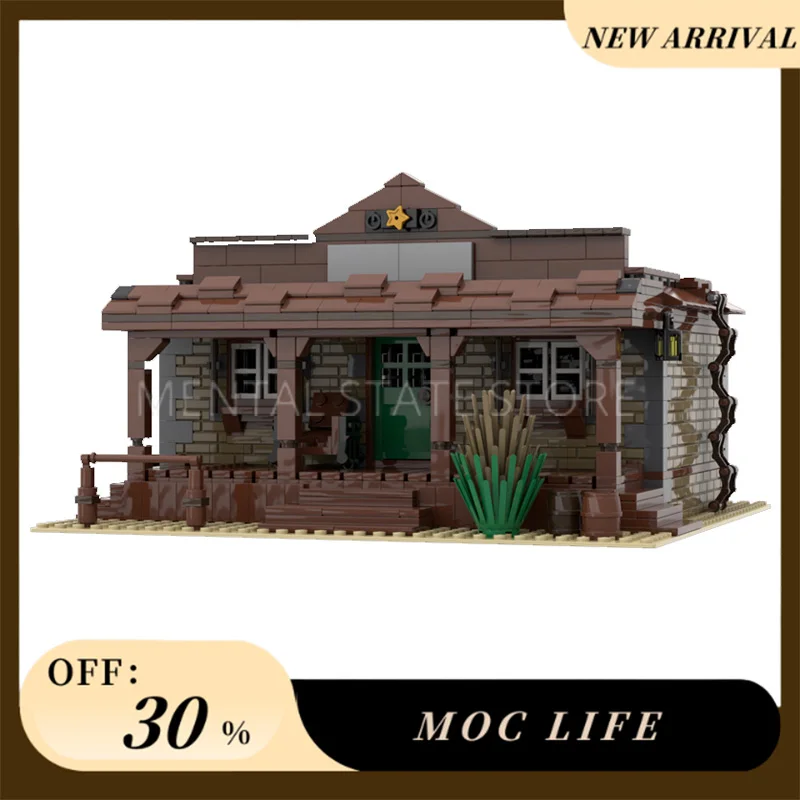 NEW 1133PCS Customized MOC Sheriff's office Building Blocks Technology Bricks DIY Creative Assembly Education Toys Holiday Gifts