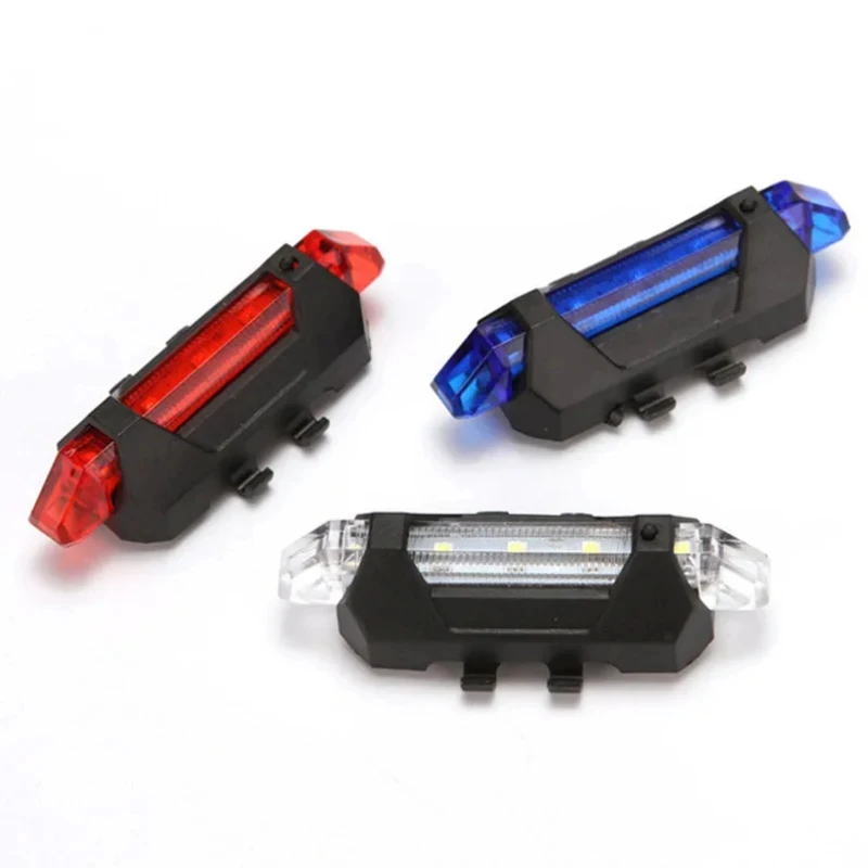 

1-4pcs LED Bicycle Tail Light Mountain Bike Safety Driving Warning Front Rear Flashing Lights Night Riding Accessories