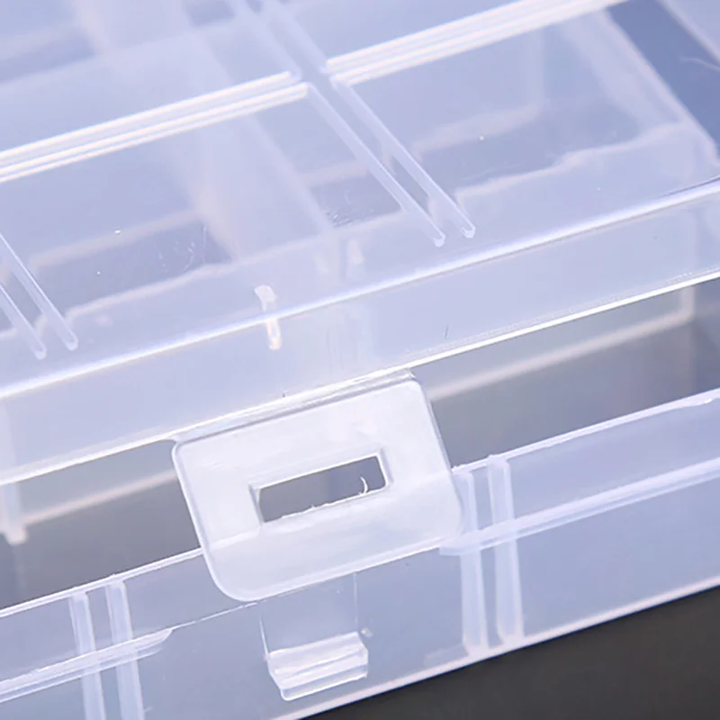 24 Grid With Slot Beaded Anti-string Grid Plastic Storage Box Jewelry Classification Parts Division Box Jewelry Box Organizer