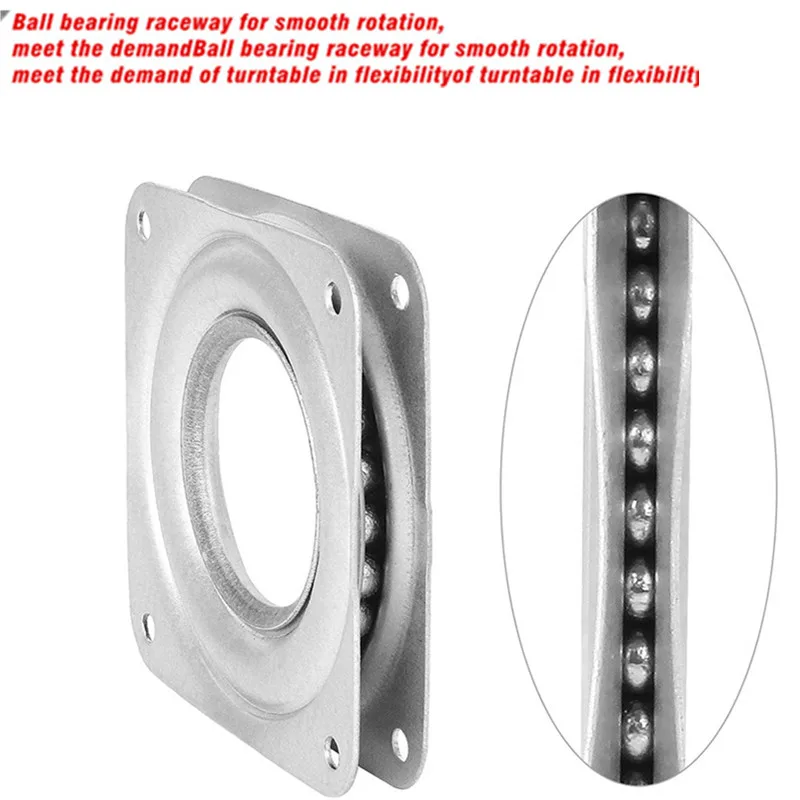 게으른 수잔 턴테이블 스틸 볼 베어링 스탠드, 회전 플레이트 회전 트레이, 가구 의자 디스플레이, 요리 탁상, 6 인치