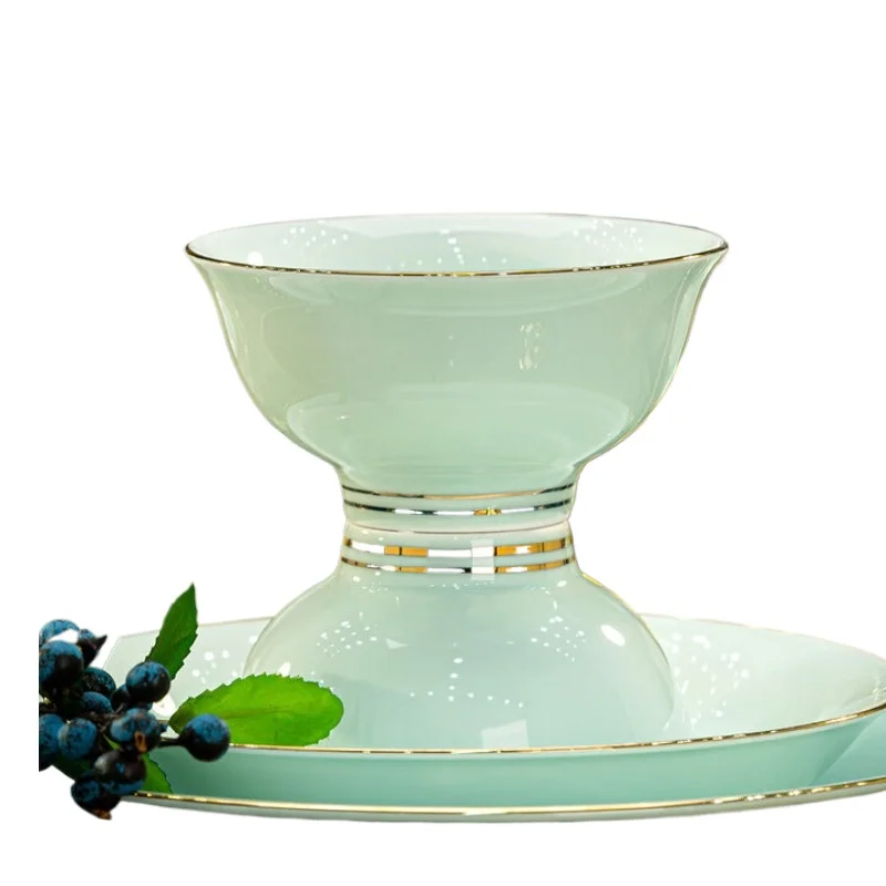 

Ceramic tableware Chinese dish set Household celadon