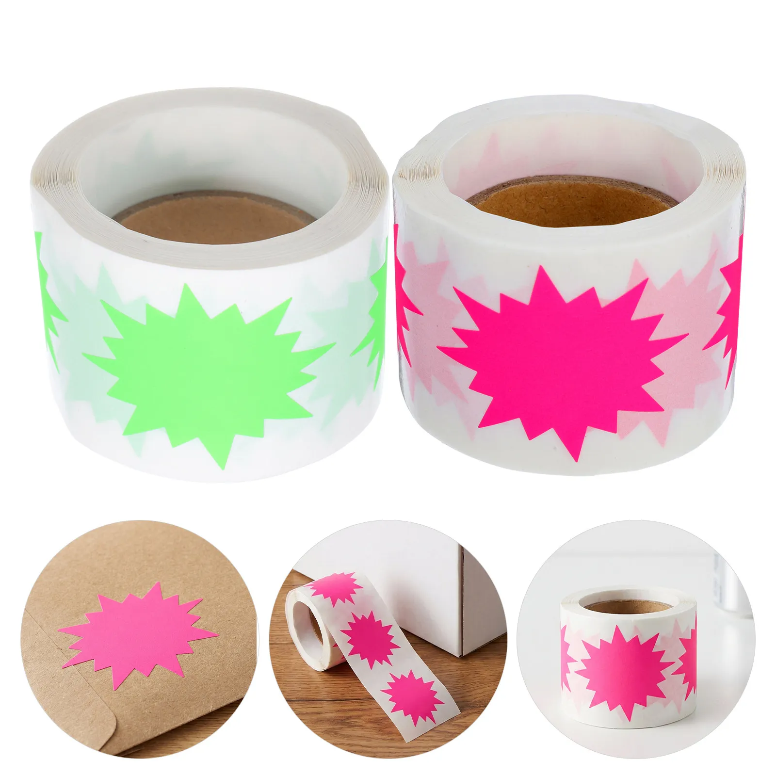 2 Rolls Jewelry Tags Price Stickers Grocery Store Display Pricing Blank Paper Adhesive Labels Marking