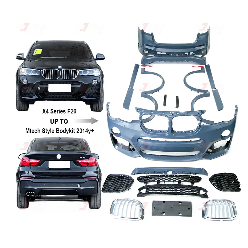 X4 F26 Upgrade to Mt Style Body Kits For 2014+ xDrive28i M-tech Style Body Parts xDrive35i M-sport Style Bodykit