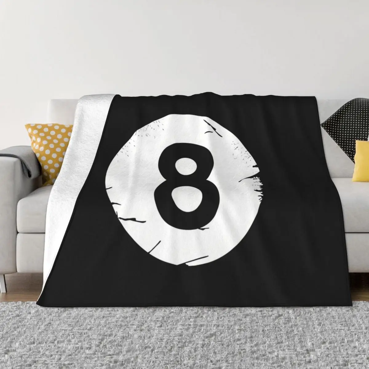 Billiards Cue Sport Pool Snooker Games Blankets 8 BALL EIGHT Coral Fleece Plush Decoration Bedroom Bedding Couch Bedspread