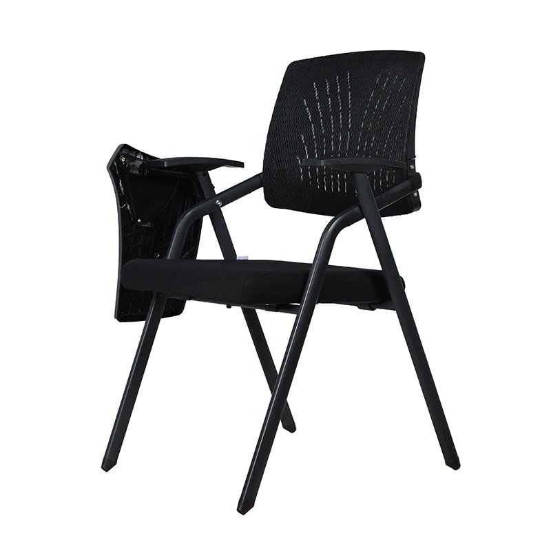 

2021 Modern School Sketch Chair Plastic Office Training Chair with Writing Pad Laptop Table