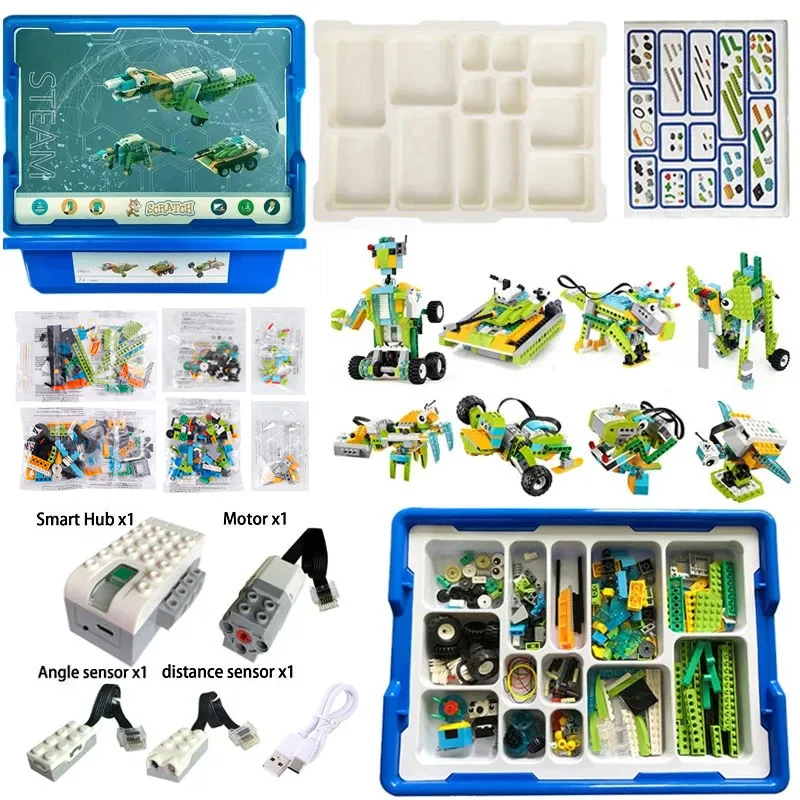 NEW WeDo 2nd Generation Robotics Construction STEAM for Scratch 3.0 Core Set Building Blocks Technical Brick Educational Toy