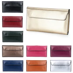 Luxury Design Genuine Leather Women Long Wallet Female Clutch Coin Purses Multipurpose Cowhide Wallet Slim Female Card Holder