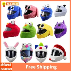 Motorrad Helm Cartoons Plüsch Helm Schutzhülle Helm Full Face Abdeckungen Für Outdoor Fun Personalisierte Helme Weihnachten