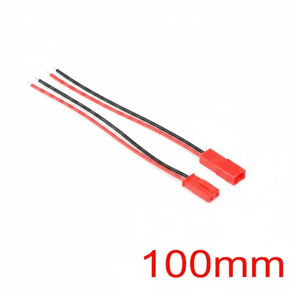 10pairs JST Plug Cable Male and Female Connector DIY 2 Pin Connectors Terminals for Electronic Wiring Projects Universal Wiring