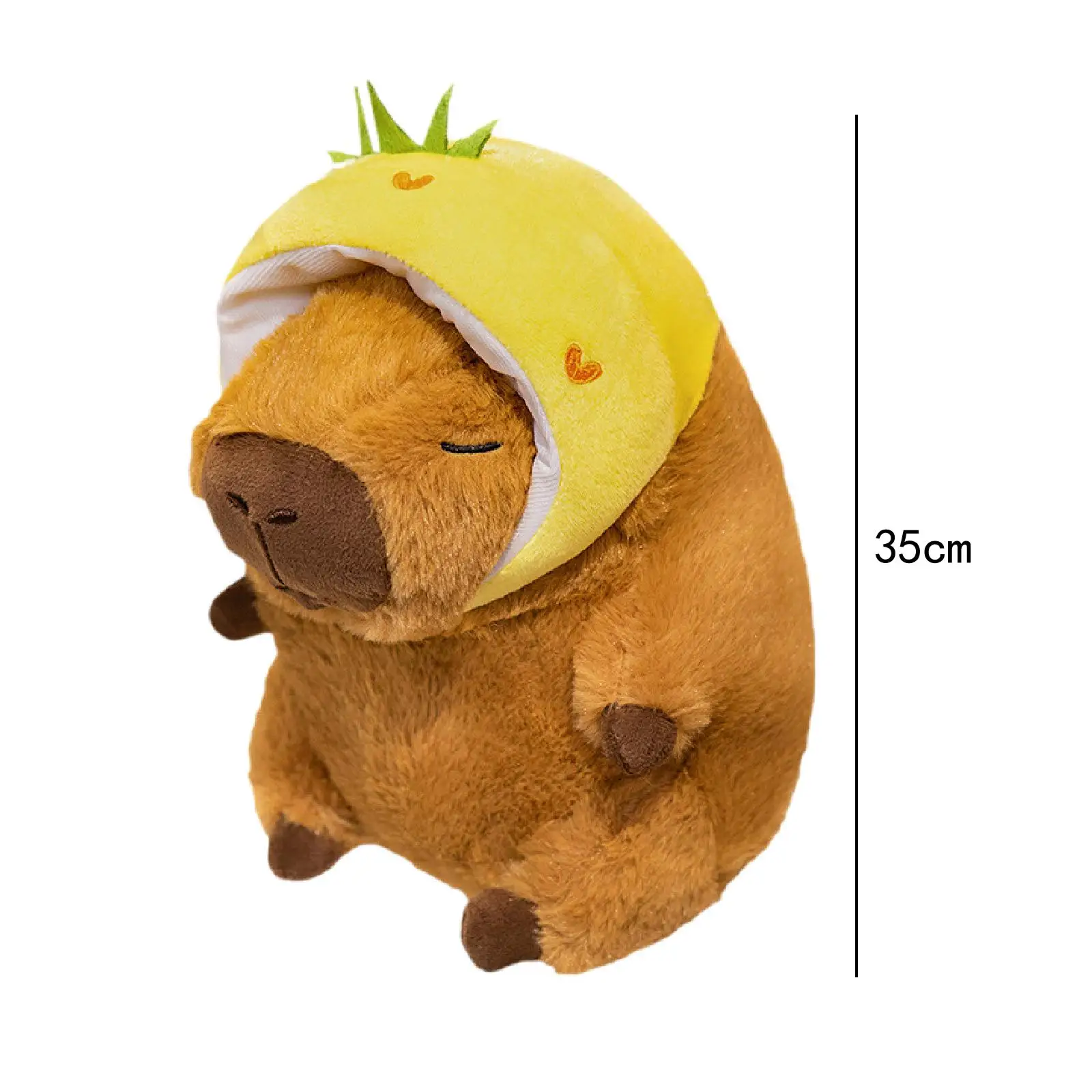 Peluche Capybara pour décoration de chambre d'enfant, jouet doux, personnage de dessin animé, marron, chambre à coucher, salon, cadeaux