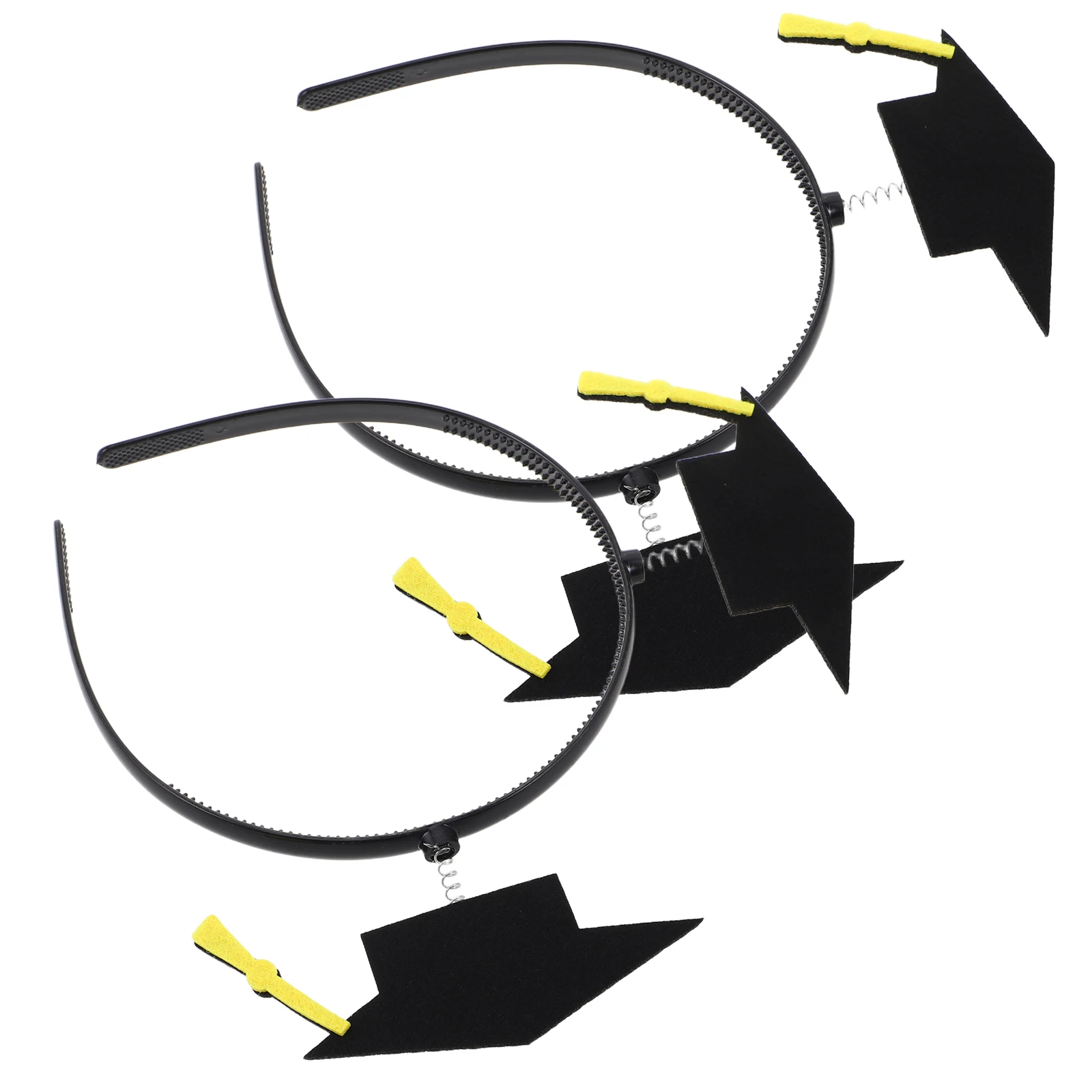 

2Pcs Graduation Cap Hair Band Graduation Season Party Essential Grad Cap Headband Lightweight Comfortable Hair Accessories