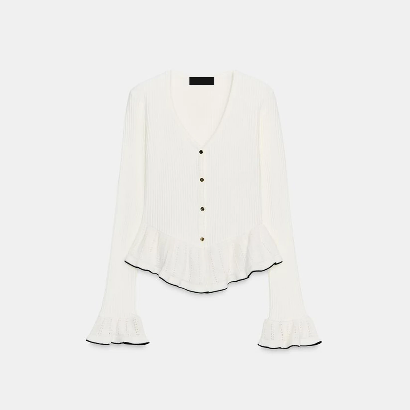 Casacos macios femininos faion decorativo em camadas colete 2025 outono novo sle v-ne longo sve botão fechamento fino ajuste malhas