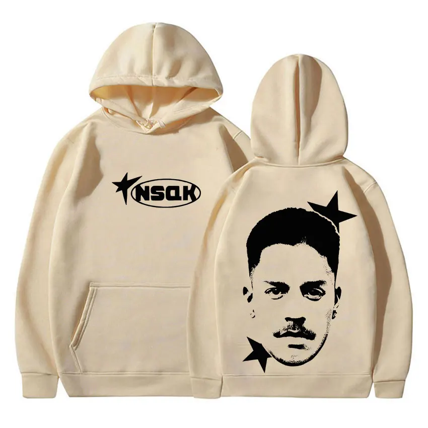 مغني الراب NSQK ATP AUN TE PIENSO ألبوم جولة 2025 ميرش هودي رجالي المشجعين هدية كم طويل البلوز الهيب هوب القوطية البلوفرات هوديس