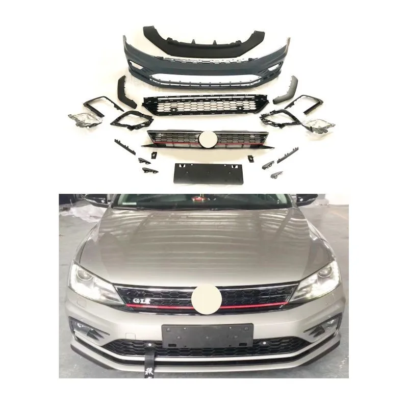 

In Stock Front Car Bumper Body Kits For Volkswagen New JETTA GLI MK6 2015 2016 2017 2018