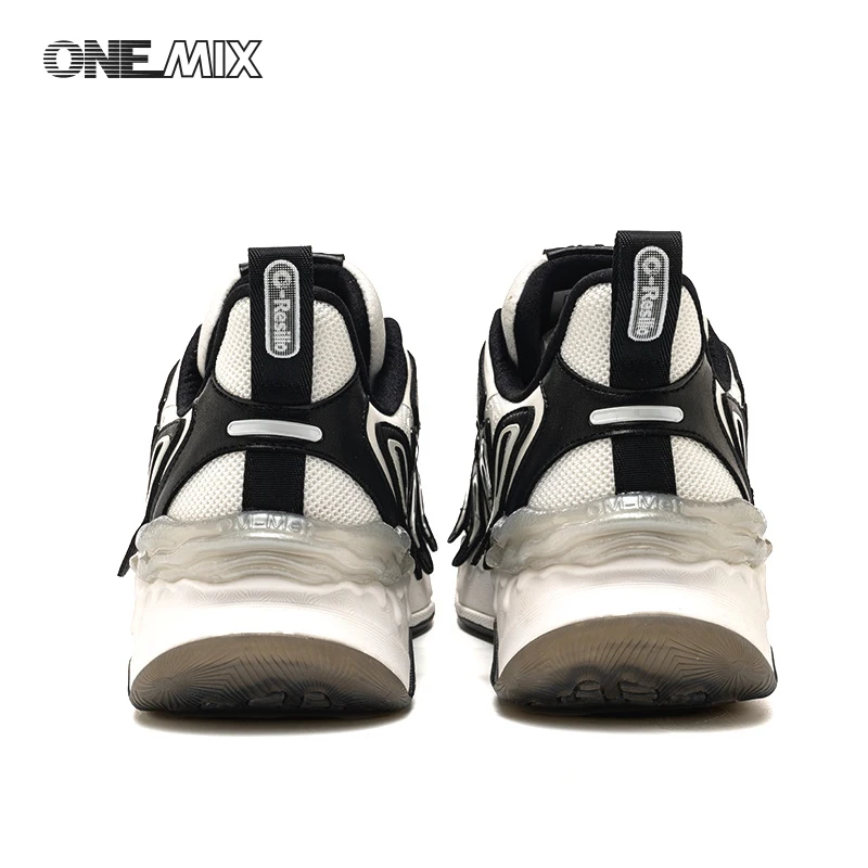 ONEMIX Skateboarding Shoes Wear-Resistant fashion All-Match Height Increase Casual Skate Leather Winter Thermal Male Sneakers