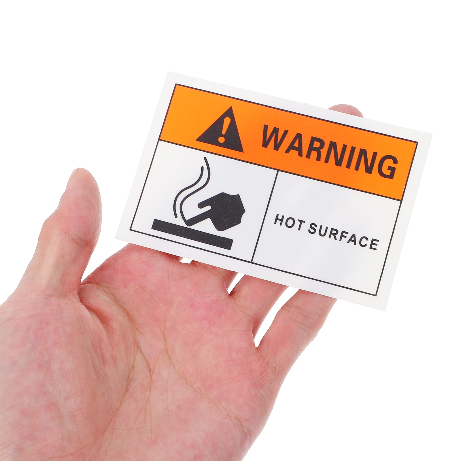

Safety Labels Hot Surface Warning Stickers Self Adhesive Plastic Signs Durable Waterproof Easy Removal Temperature Prevention