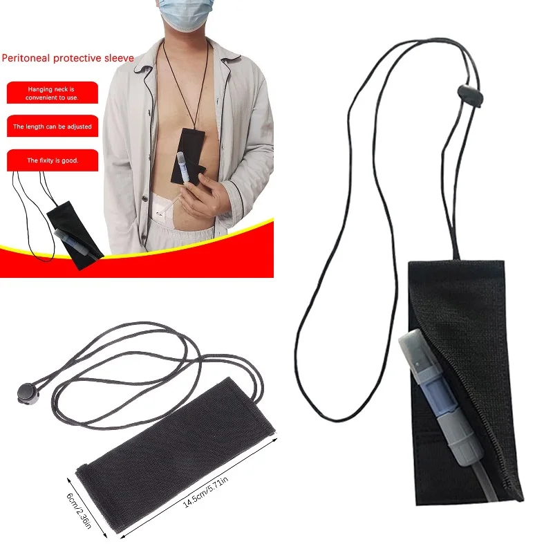 Adjustable Breathable Peritoneal Dialysis Belt Abdominal Waist Belt Protection Home Nursing Drainage Bag