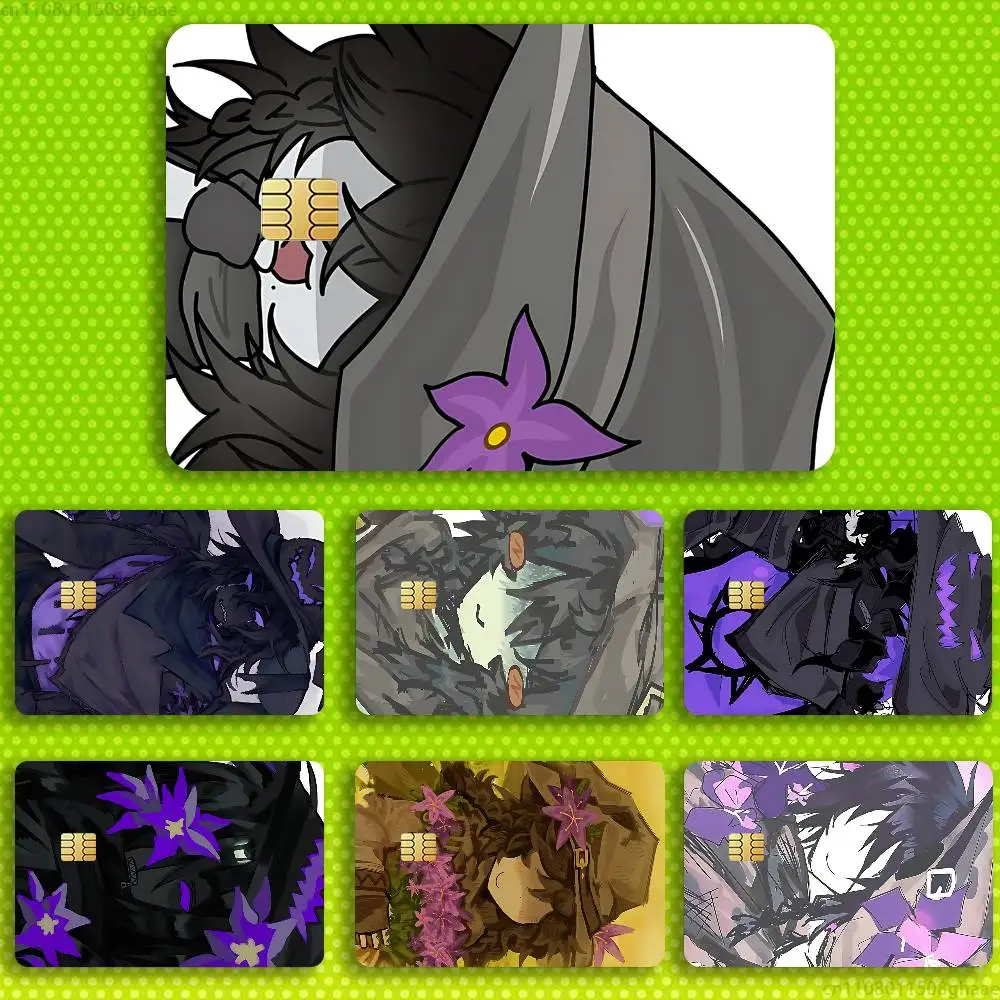 

Azure Anime Credit Card Skin Stickers for Bank Card Bus Metro Card Sticker Waterproof Women Gift