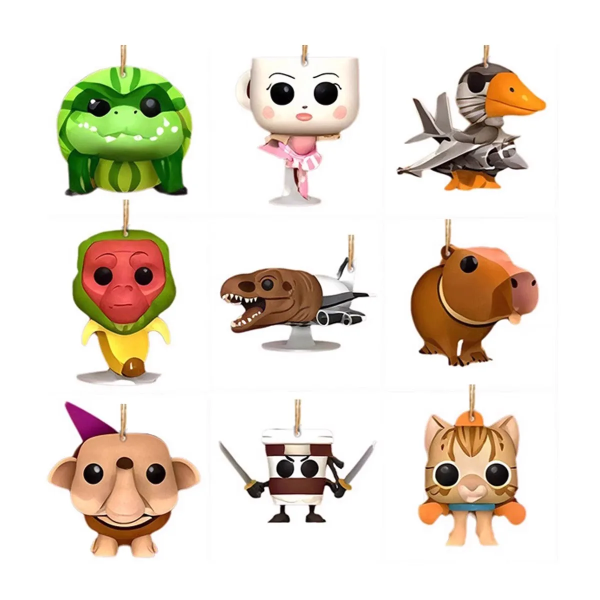 Em estoque 2025 italiano brainrot tung sahur 24 peças calendário do advento decoração de contagem regressiva de natal brinquedo presente de natal em estoque