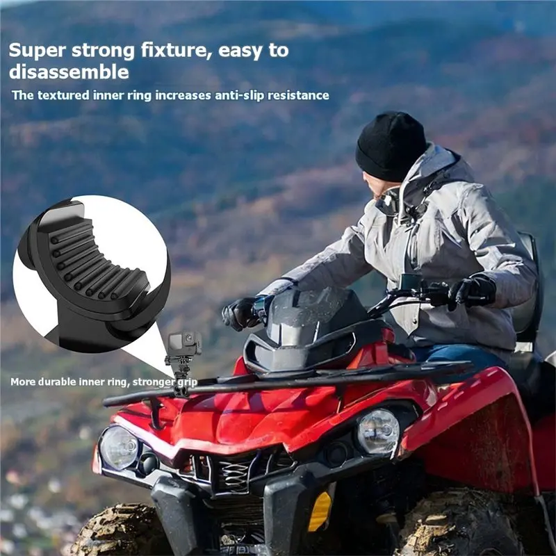 [B24B!】 For X6 For DJI Pocket 4 Bike Handlebar Mount 360° Rotatable Quick Release Clamp For Action Cameras Accessories