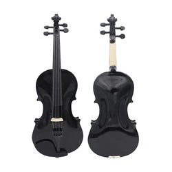 4/4 Violin Acoustic Solid Wood Violino Basswood Panel Violin With Case Bow Beginner Students Kids Violin Musical Instrument Gift