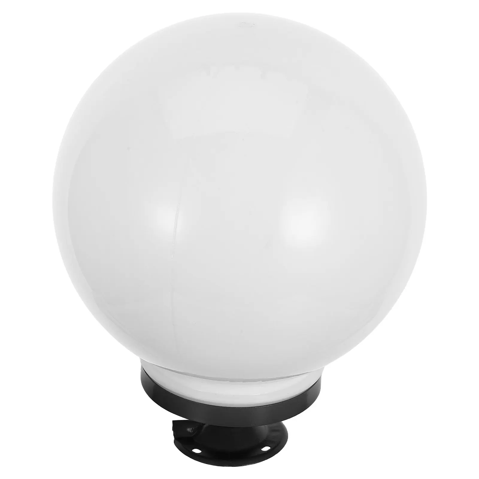 Outdoor Acrylic Lamp Post Globe White Round Light Shade Pole Lamp Fixture Waterproof Light Globe Covers