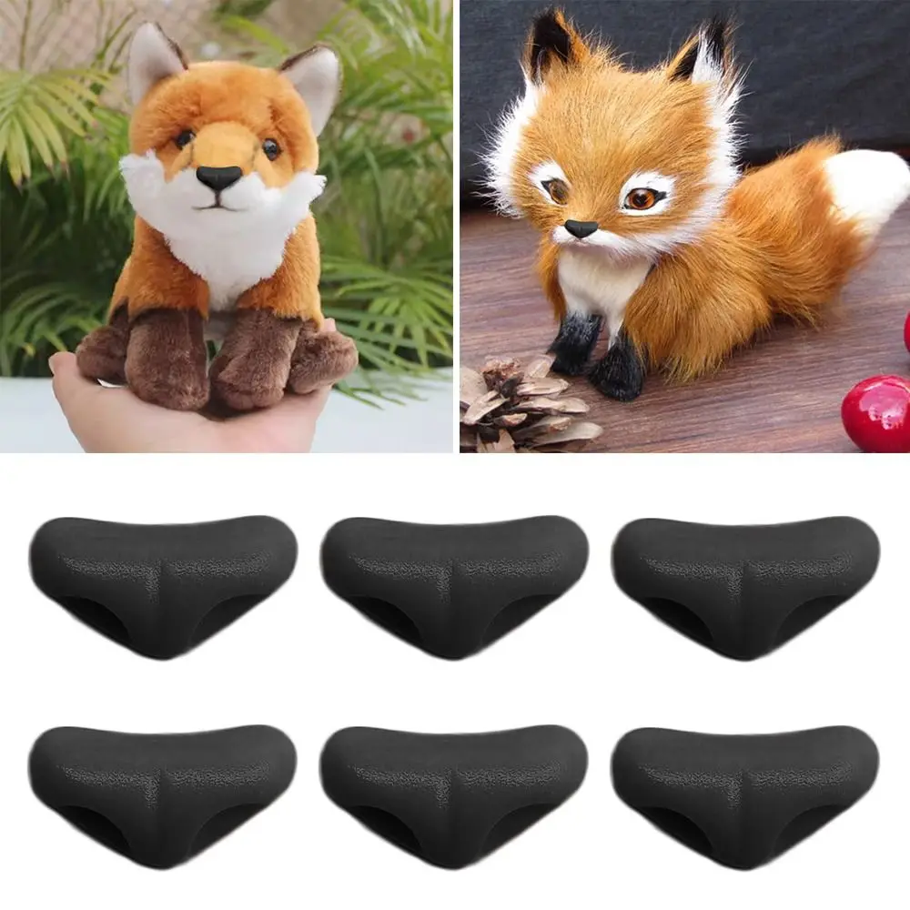 10pcs DIY  Fox Animals Crafts Plastic Triangle Noses For Dolls Toys For Bear Buttons Toy DIY Safety Nose Accessories